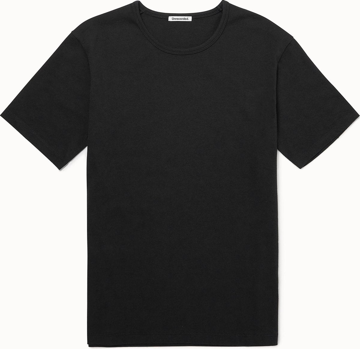 Unrecorded T-Shirt 180 GSM Black - Unisex - T-Shirts -  Zwart - Size XS - 100% Organic Cotton - Sustainable T-Shirts