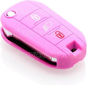 Citroën SleutelCover - Roze / Silicone sleutelhoesje / beschermhoesje autosleutel