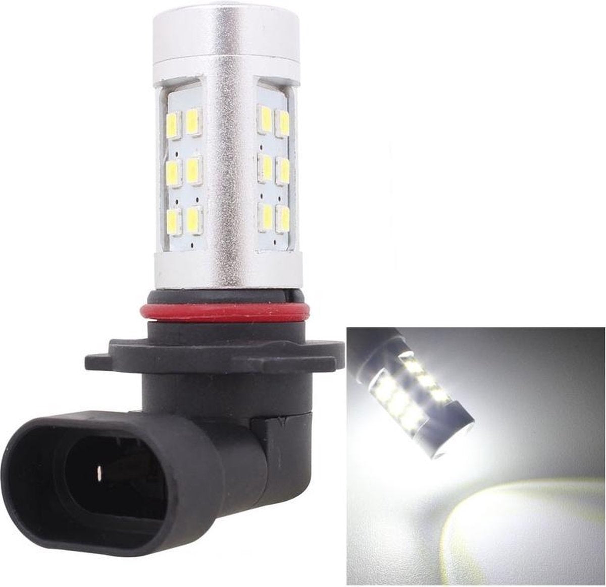 2 STUKS 9006 4.2W 630LM Wit licht 21 LED 2835 SMD Autoremlicht Stuurlicht