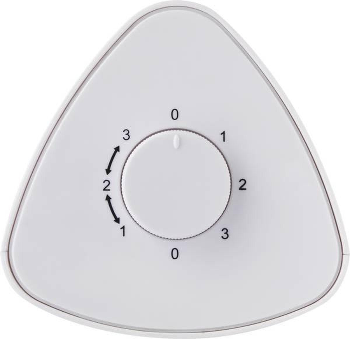 Basetech Tafelventilator 25 W (l x b x h) 110 x 110 x 330 mm Wit