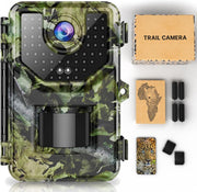 Wildcamera met Nachtzicht - 30MP 4K ULTRA HD - Waterdicht - Incl. 32 GB SD - Wild Camera - Incl. Geluidsopnames - Met GRATIS Batterijen & Camera Trapping Guide