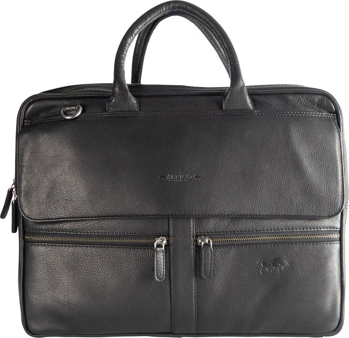 Laptoptas Heren Zwart Leer – Laptoptas Dames Zwart Leer – Laptoptas 17 Inch Zwart Leer