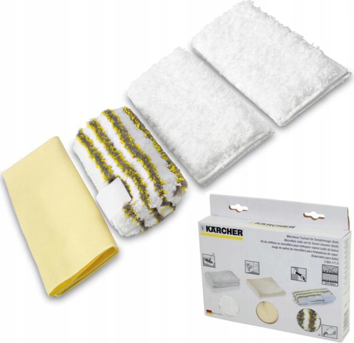 Karcher microvezel doekenset badkamer voor stoomreiniger voor oa. SC1