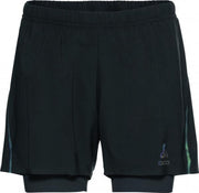 ODLO Zeroweight 5'' 2in1 Short Heren - zwart - maat S