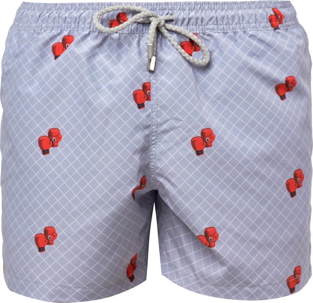 PUNCH Sneldrogende Zwembroek Heren met Mesh Binnenbroek en Drie Zakken - Zachte en Comfortabele Zwemshort Heren / Zwembroeken Heren - Waterafstotende Zwembroek Mannen / Herenmode van Premium Stof - Grijs - L (EU 44)