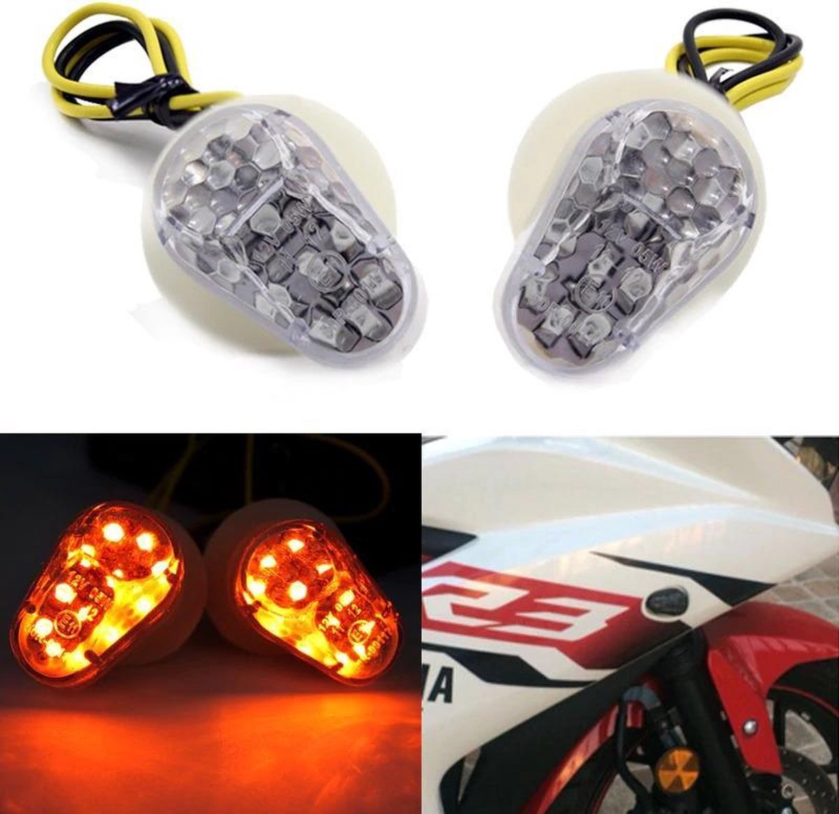 Heldere Led Kuip Knipperlichten Yamaha Yzf R1 R6 R6S FZ1 FZ6 FZ8 Fazer