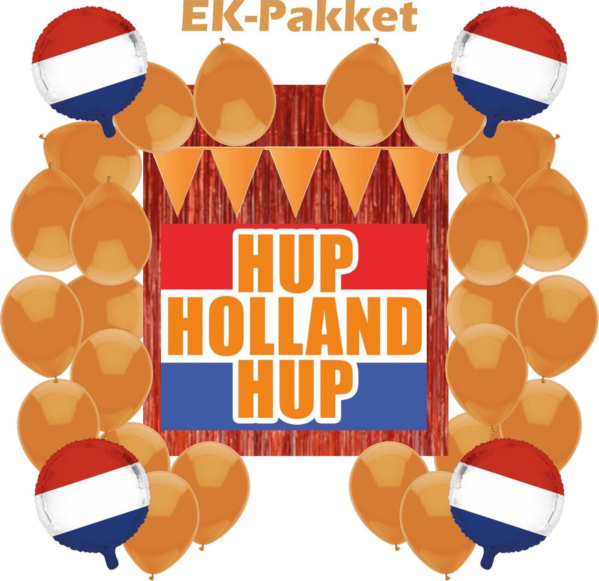 e-Carnavalskleding.nl EK feestpakket Medium|Kant en klaar ek feestversieringspakket