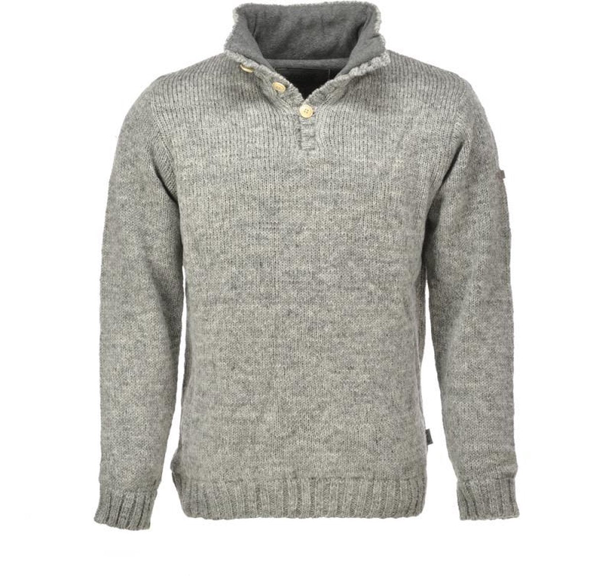 Pure Wool herentrui MNL-1701 Ecru - Ecru - 2XL