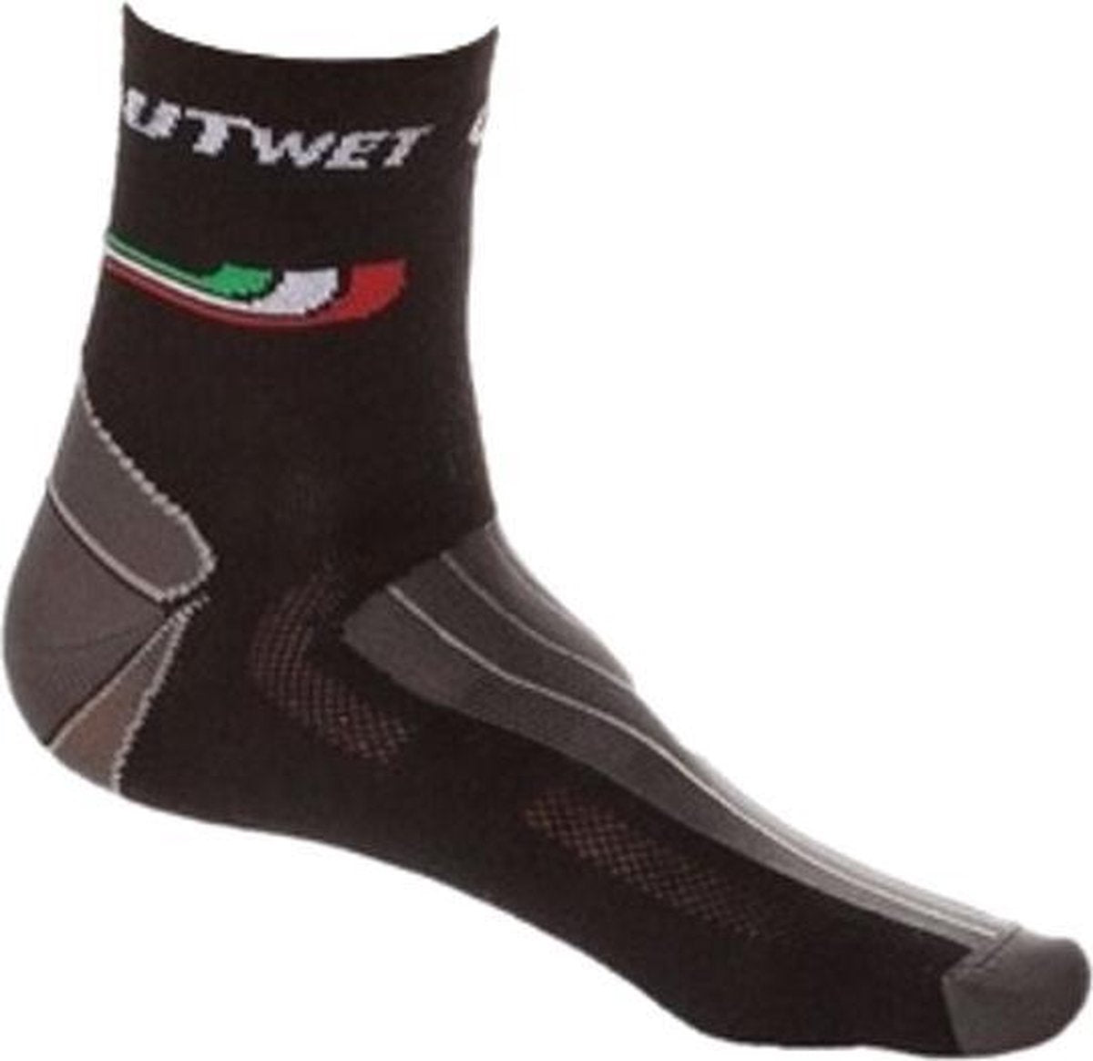 Outwet Unisex Sportsokken Katoen Zwart Maat One Size
