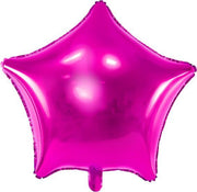 Folieballon ster donkerroze