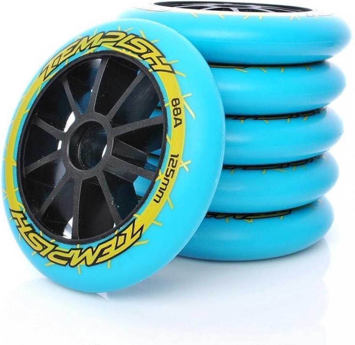 Tempish Skatewielen Tw 125 Mm / 88a Polyurethaan Blauw 8 Stuks