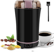 Usta® - Koffiemolen - Inclusief Schoonmaakborstel - Molen voor Koffie Bonen en Kruiden - Kruidenblender - Koffiebonen met Grove / Medium / Extra Fijne Blend - Coffee Grinder