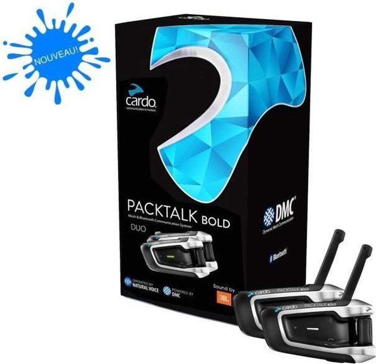 CARDO motorfiets-intercom - Scala Rider - Packtalk Bold Duo JBL