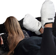 MikaMax Magnetron Sloffen - Warmte Sloffen - Pantoffels - One size - Lavendel geur - Wit