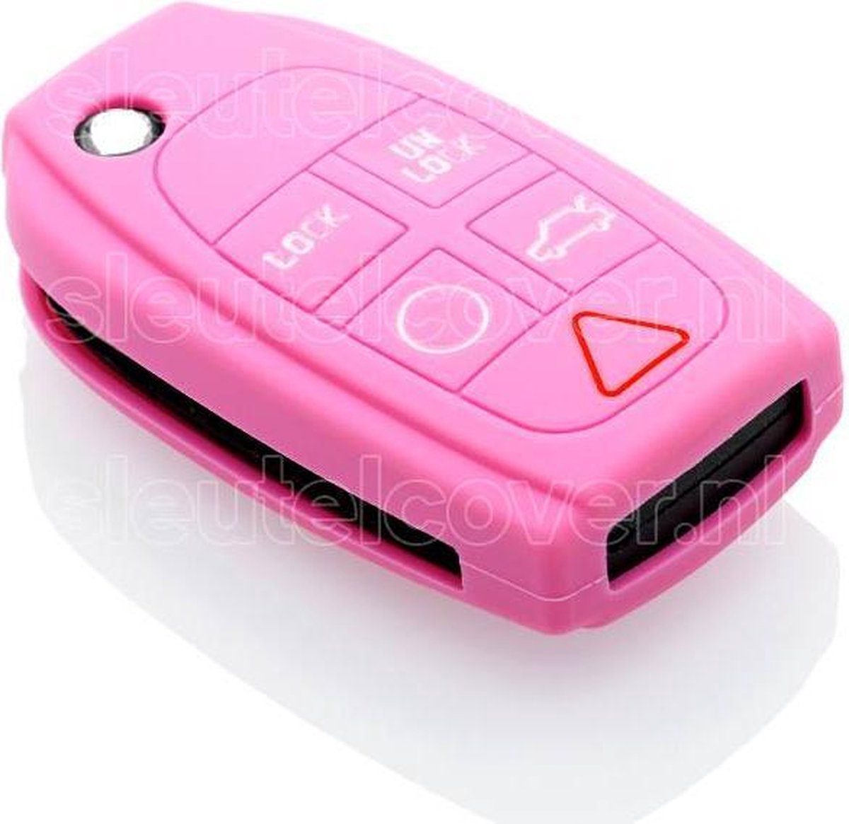 Volvo SleutelCover - Roze / Silicone sleutelhoesje / beschermhoesje autosleutel