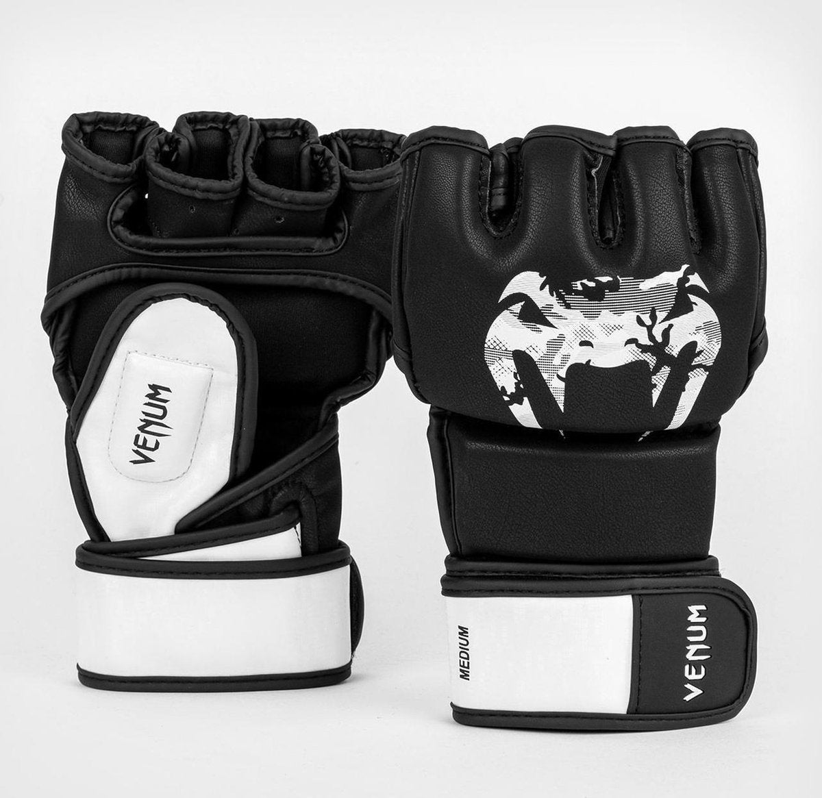 Venum Legacy MMA Handschoenen Zwart Wit Kies hier uw maat: M