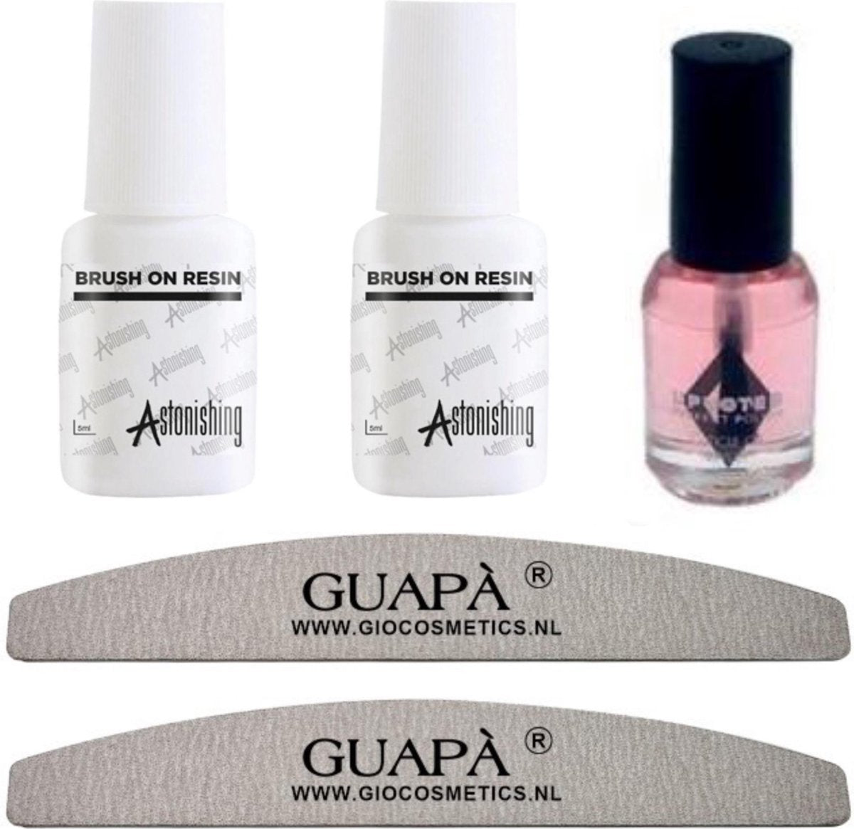 GUAPÀ - Nepnagels Starter Kit met Nagellijm - Nagelvijlen en Nagelriem olie - Voordeel Sets