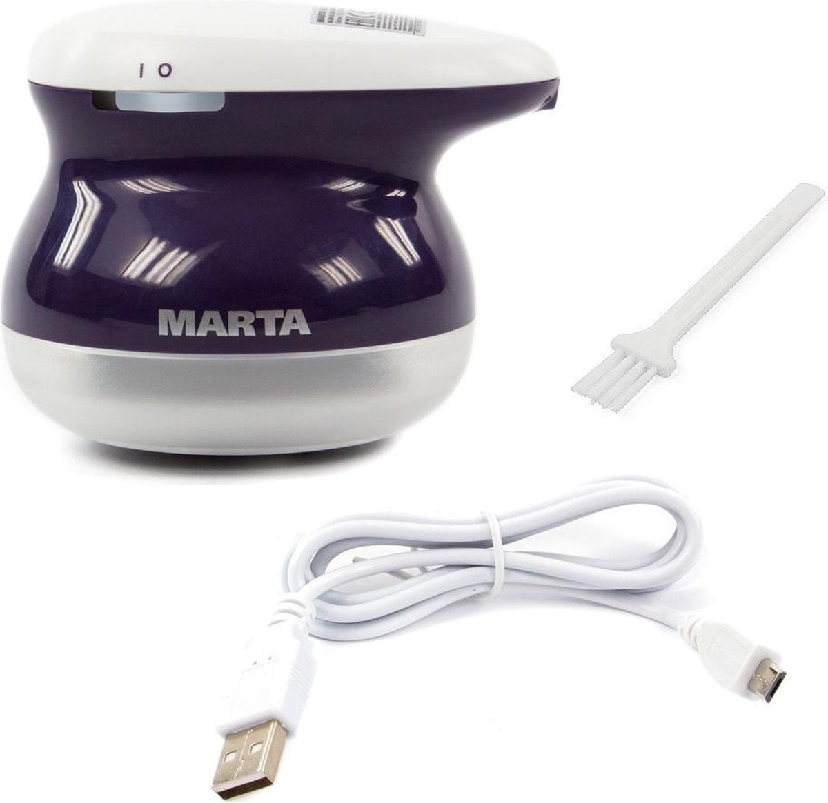 MARTA MT-2233 - Ontpluizer - 3W - Oplaadbaar - USB kabel op te laden - 60 min draaitijd - blauw (dark topaz)