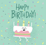 Duni Servetten Happy Birthday 33 X 33 Cm Papier Groen 20 Stuks