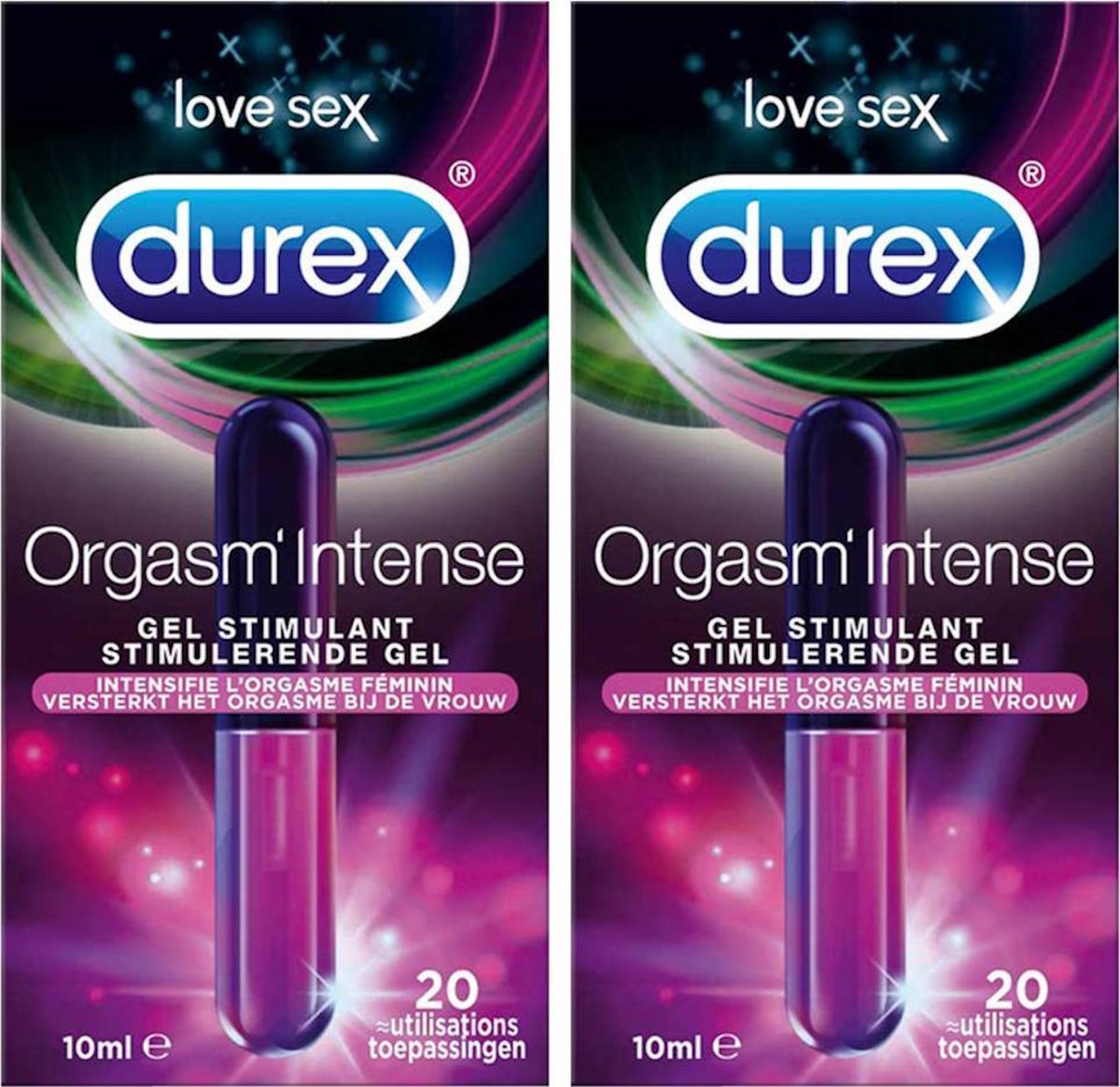 Durex Gel Intense Orgasmic – Clitoris Gel – 2 Pak