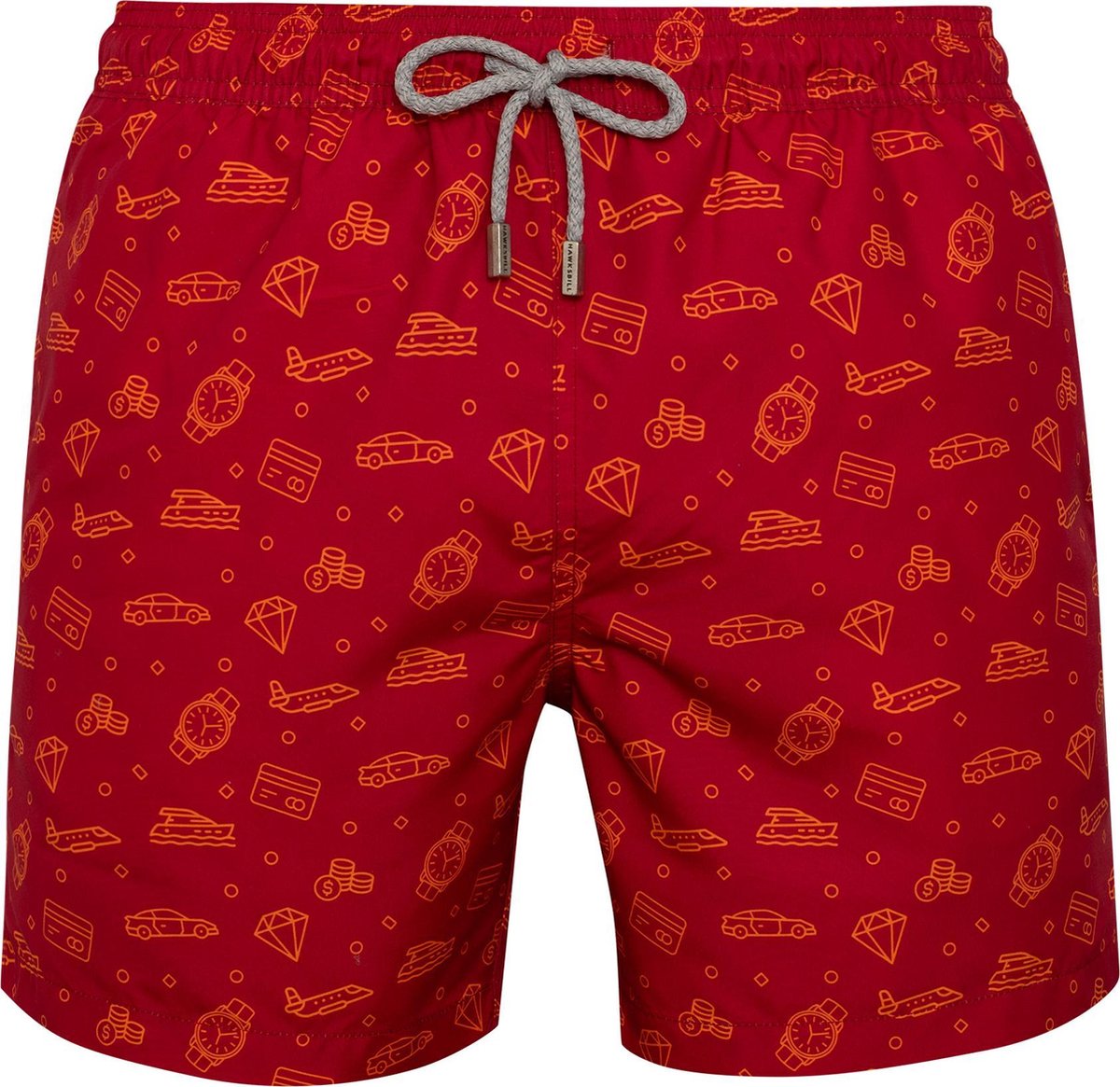 BILLIONAIRE Sneldrogende Zwembroek Heren met Mesh Binnenbroek en Drie Zakken - Zachte en Comfortabele Zwemshort Heren / Zwembroeken Heren - Waterafstotende Zwembroek Mannen / Herenmode van Premium Stof - Rood - S (EU 40)