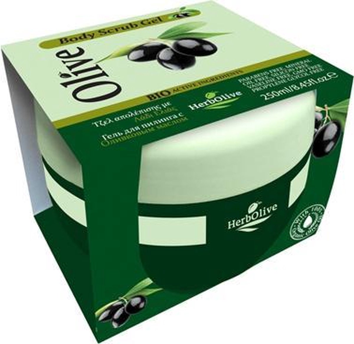 HerbOlive Body Scrub *Olijfolie & Aloe Vera* 250ml