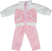 Gerardo's Toys Babypoppenkleding 43 Cm Roze/wit