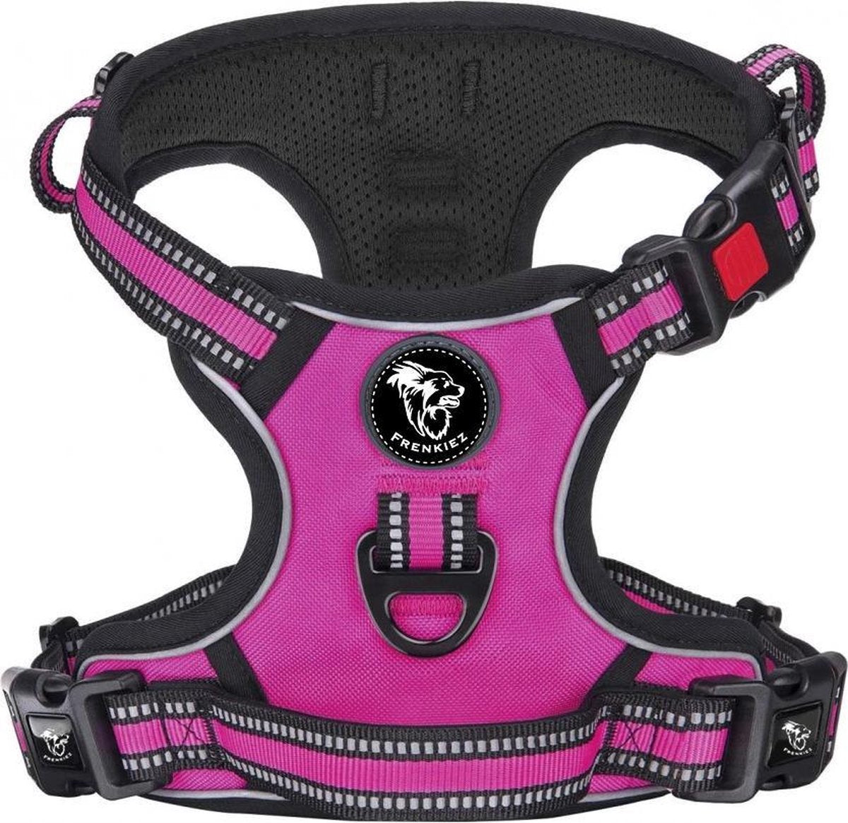 Frenkiez Reflective No Pull Comfort Harness Fuchsia XS