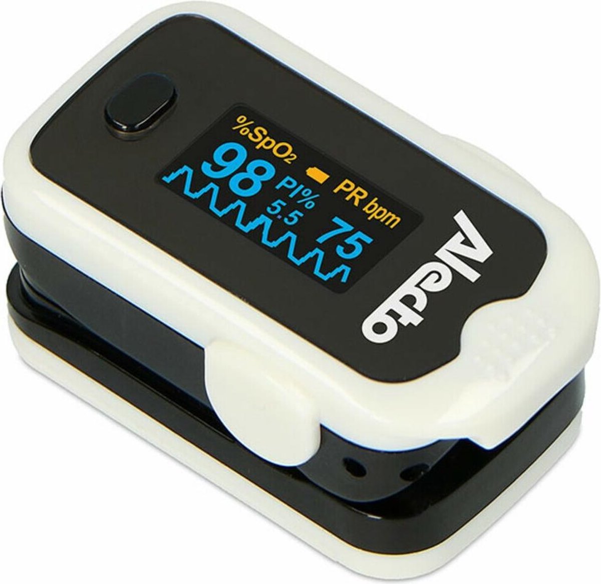Alecto ACS-31 -Saturatiemeter -Hartslagmeter - Zuurstofpercentage -Bloed Zuurstofmeter -Oximeter -Zuustofgehalte -Vinger - (Inclusief Opbergtas) -Batterijen