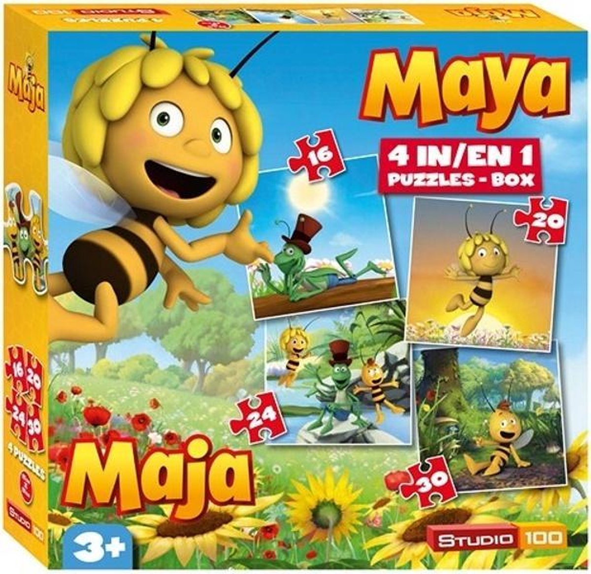 Maya de Bij Puzzel 4-In-1 - Puzzel
