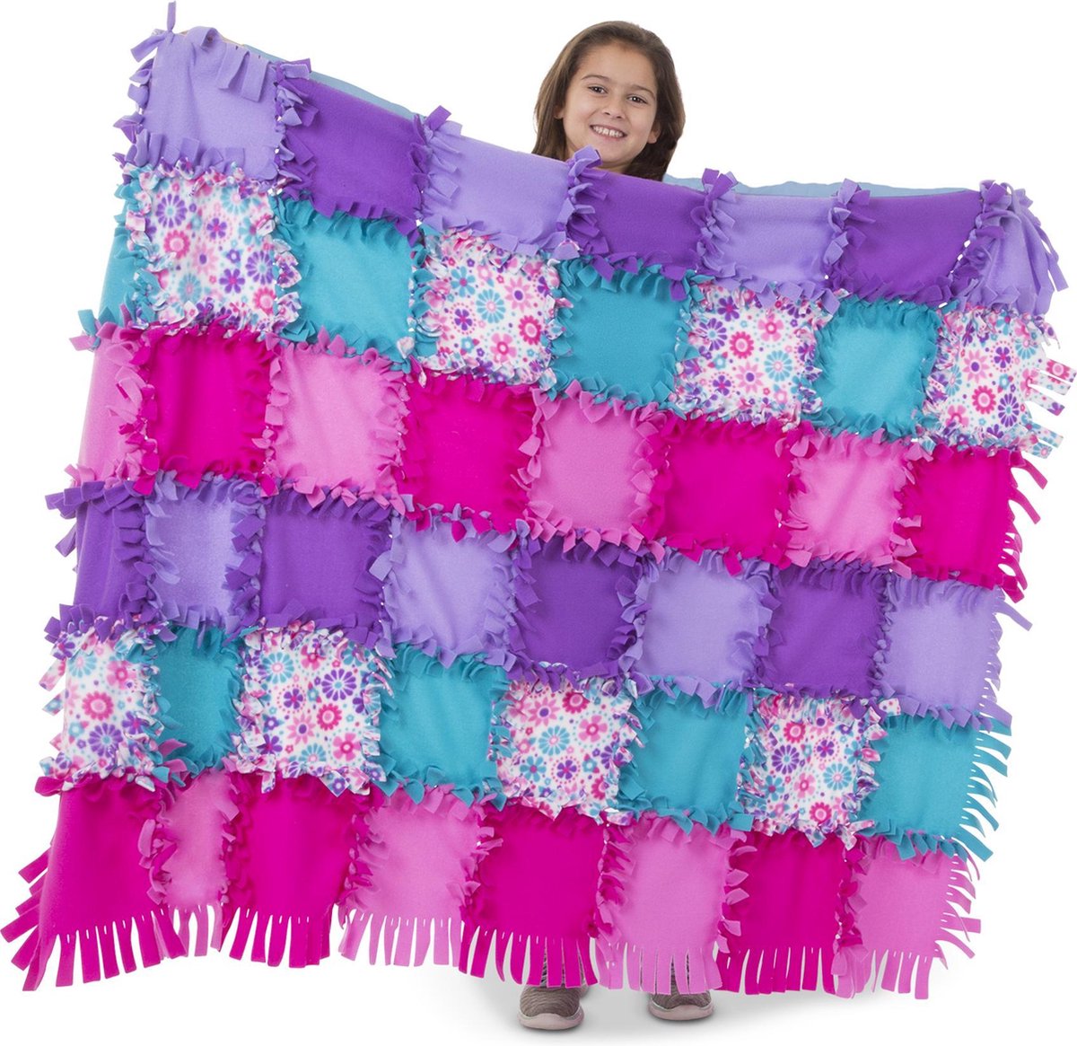 Melissa & Doug Flower Fleece Quilt
