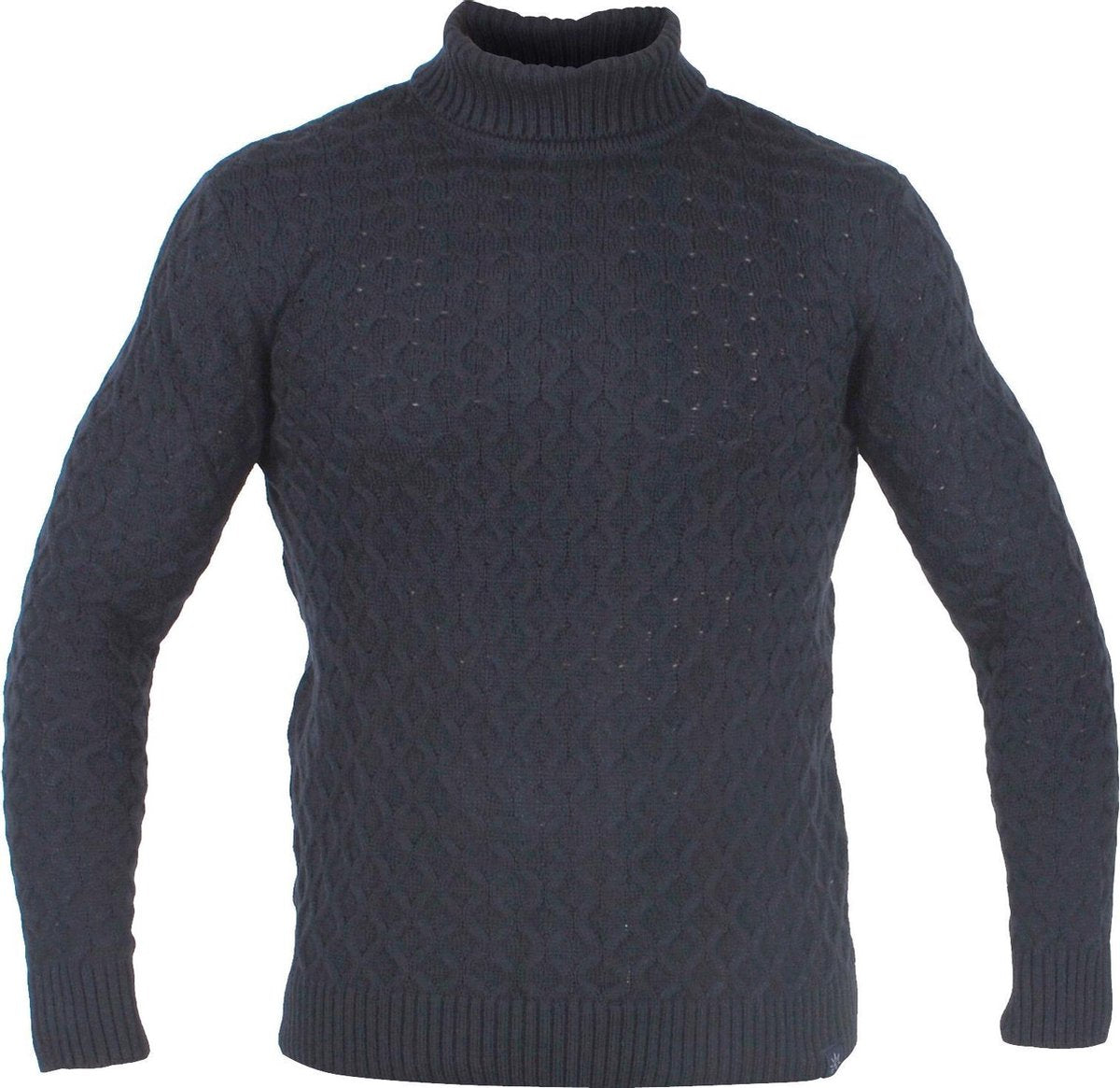 Ferlucci - Exclusieve Heren Trui Col - Grof Gebreid - Model Tito - Navy