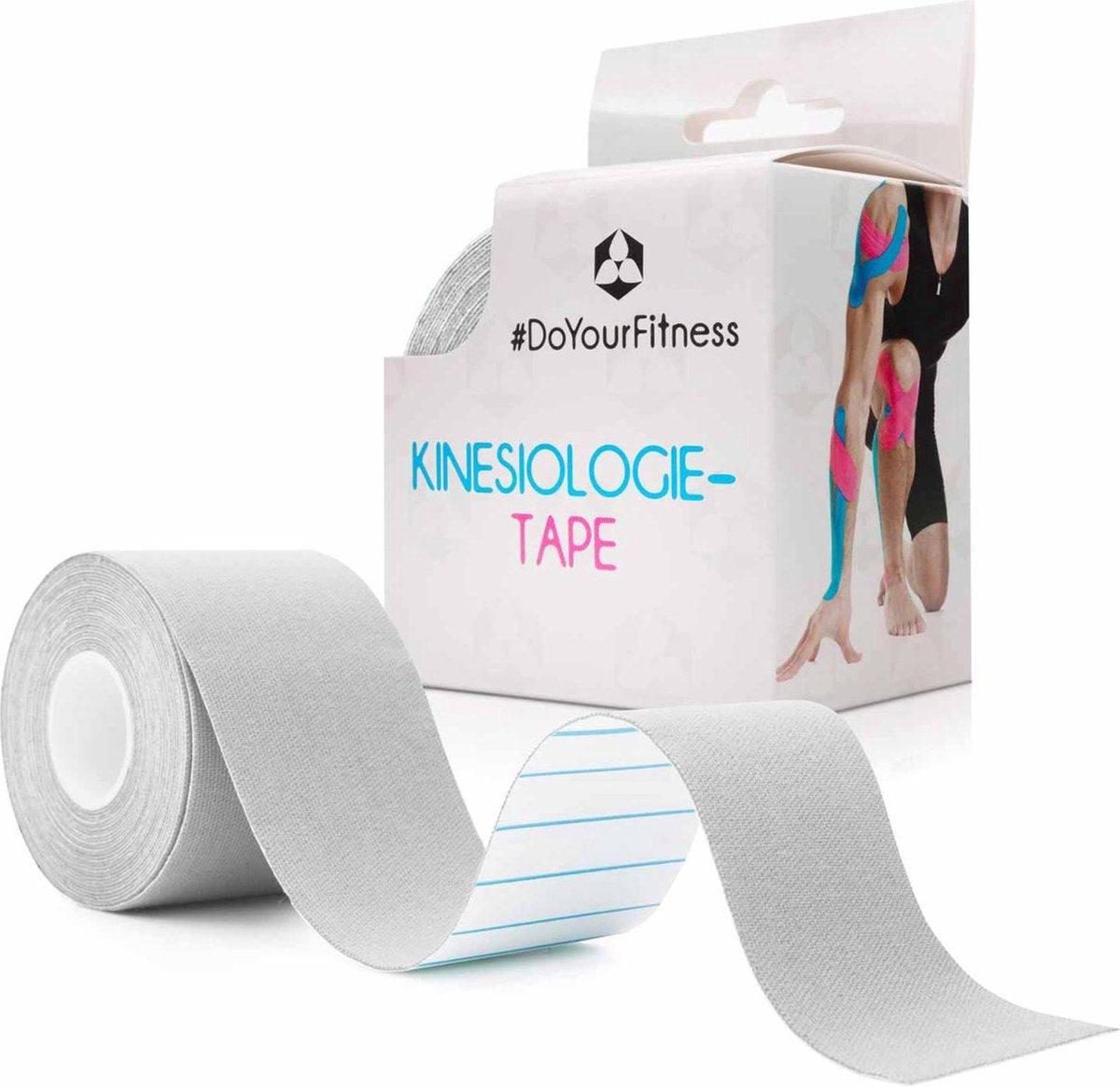 #DoYourFitness - 1x PREMIUM Kinesiologie Tape - Sporttape - 100% geweven katoen / waterbestendig - rollengte 5m