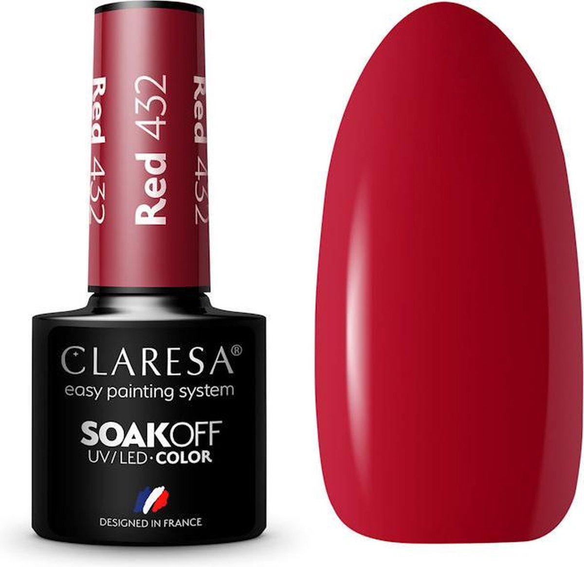 Claresa UV/LED Gellak Rood #432 – 5ml.