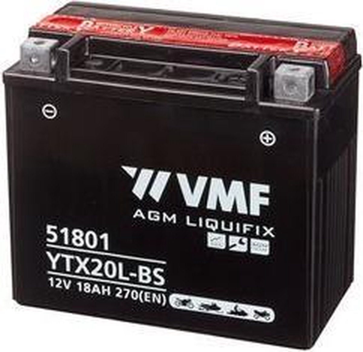 VMF Powersport Liquifix accu 12 V 30 Ah YIX30L-BS