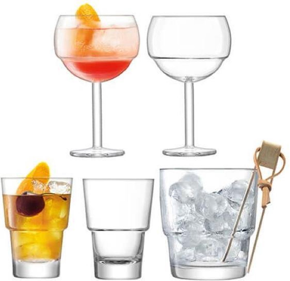 LSA International Mixologist Cocktailmaker - Iceset van 6 Stuks