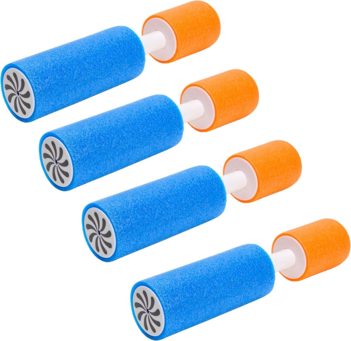4x stuks waterpistool van foam 15 cm - waterspuiten