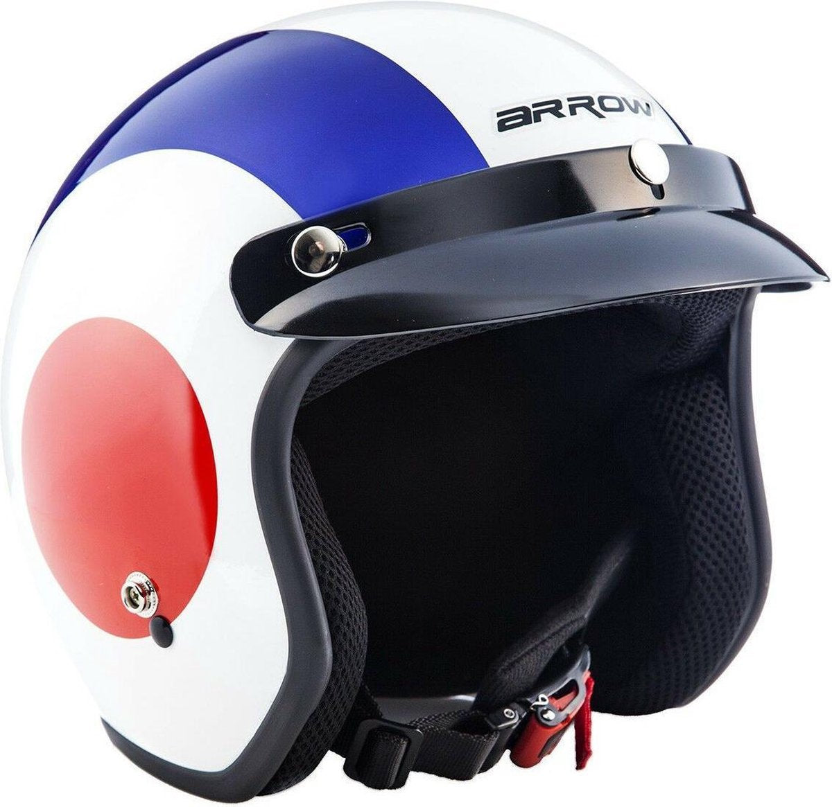 ARMOR AV-48 retro jethelm voor Vespa scooter of motor S