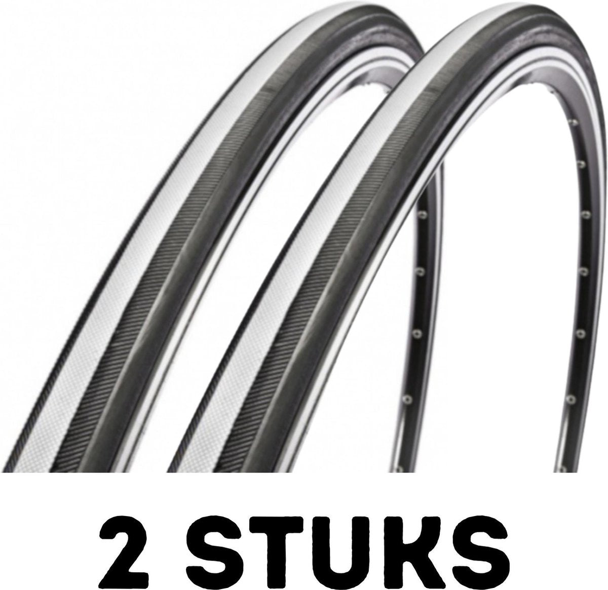 Fietsband - Buitenband - Set van 2 - Open Corsa CX-III 28 x 7/8 (23-622) zwart/wit