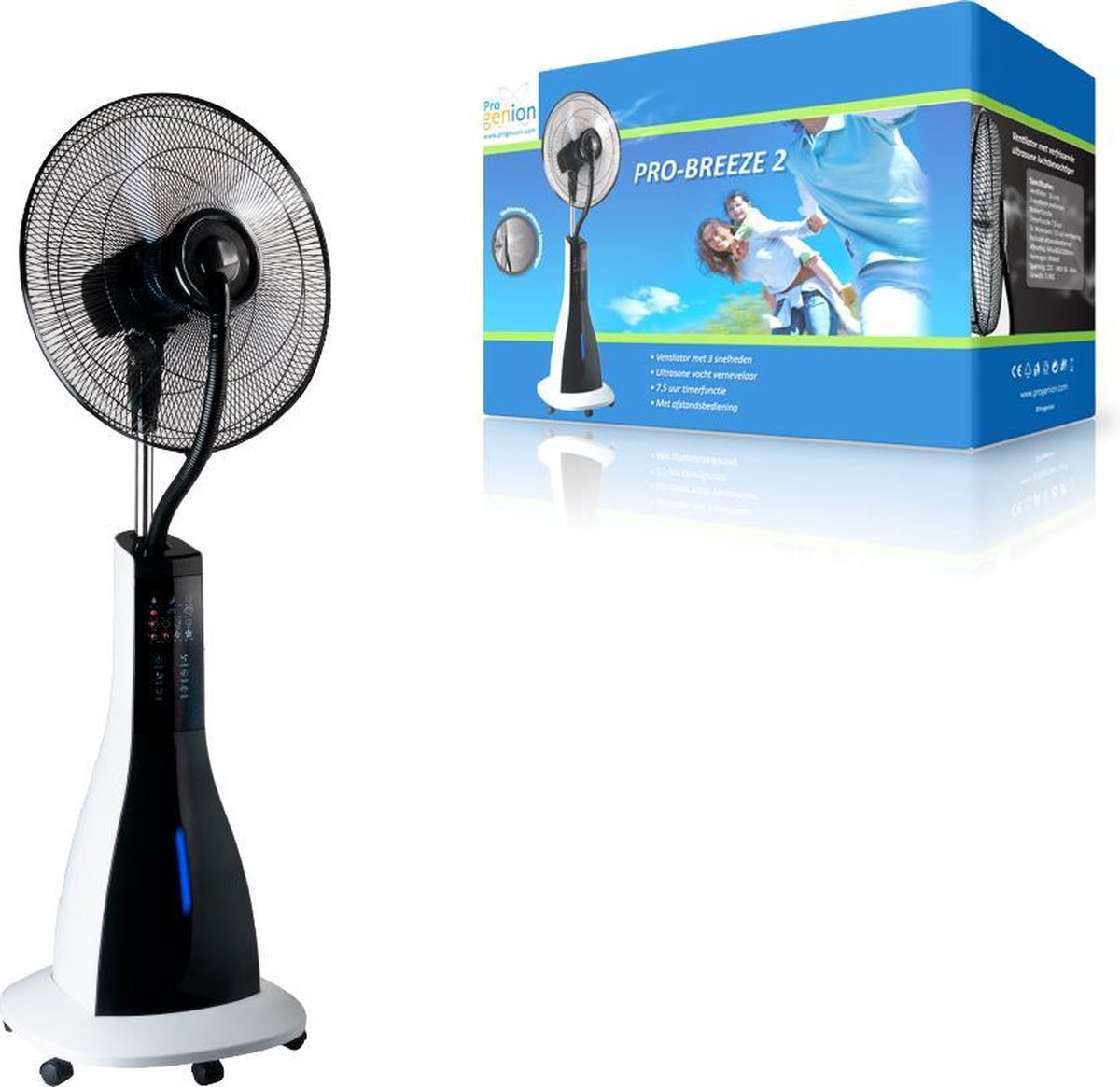 Ventilator Met Waternevel en afstandsbediening PR40-RA