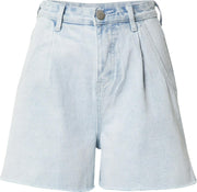 Glamorous bandplooi jeans Lichtblauw-10 (27)