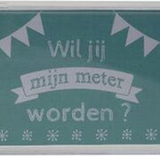 Transparante spaarpot Wil jij mijn Meter worden ? Model: Meter