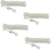 Redcliffs Scheerlijnen - 4 meter - 4 Stuks - Wit - Met Spanners - Tentlijnen