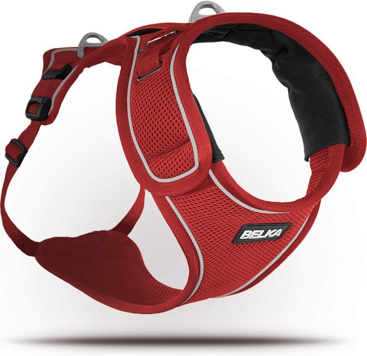 Curli Belka Harness honden tuigje - Rood - S