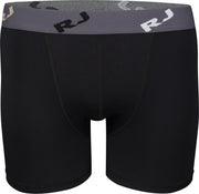 RJ Bodywear Pure Color boxershort (1-pack) - heren boxer normale lengte - microfiber - zwart -  Maat: M