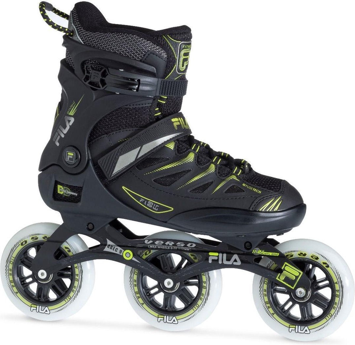 Fila Ghibli Verso inline skates 110mm black / lime