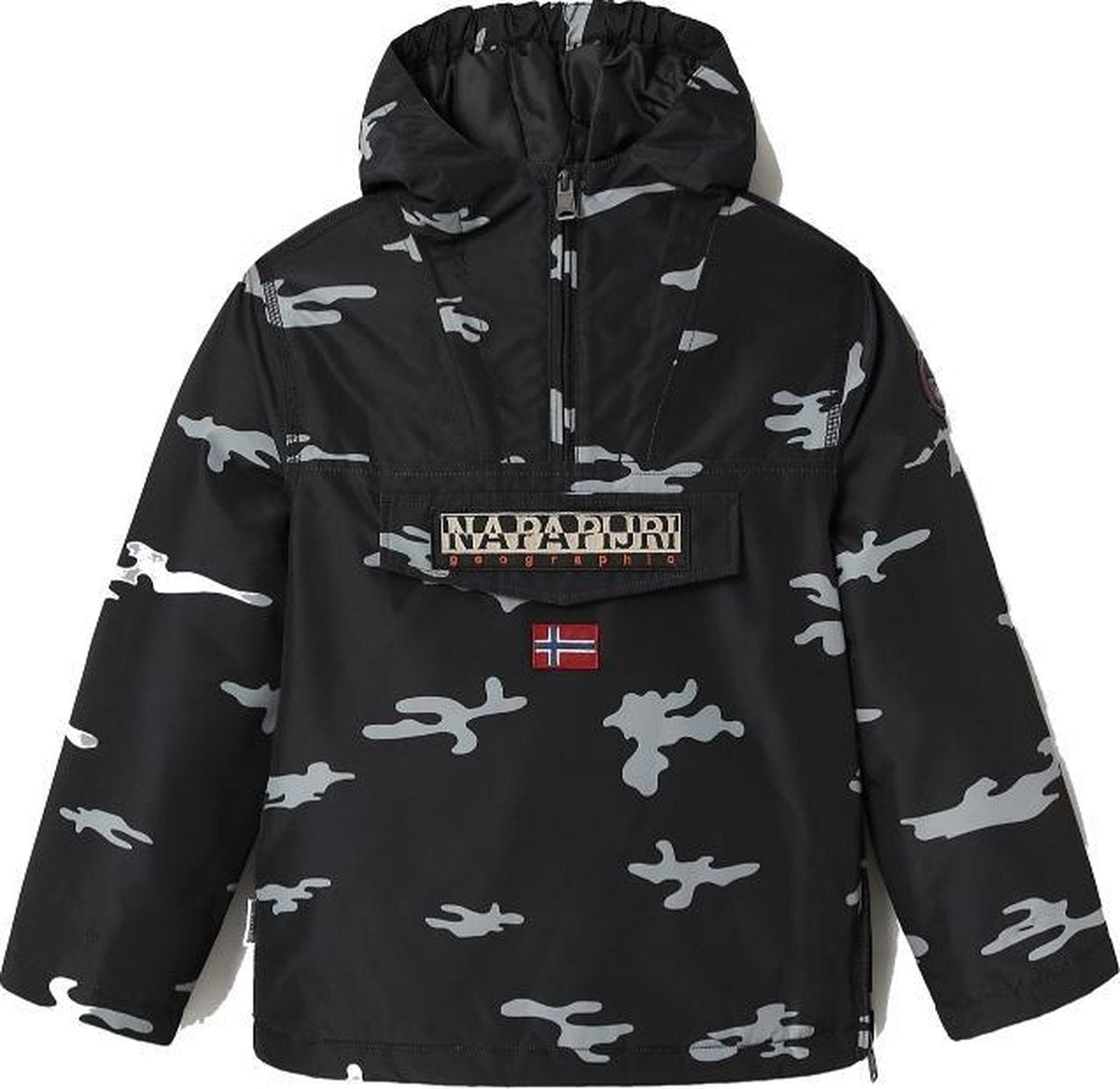 Napapijri Kids Rainforest Winter jongens casual jas zwart dessin