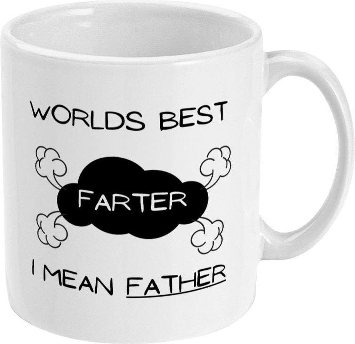 MUGZ - Vaderdag - Koffiemok - Theemok - Grappige Mok - Worlds best Farter