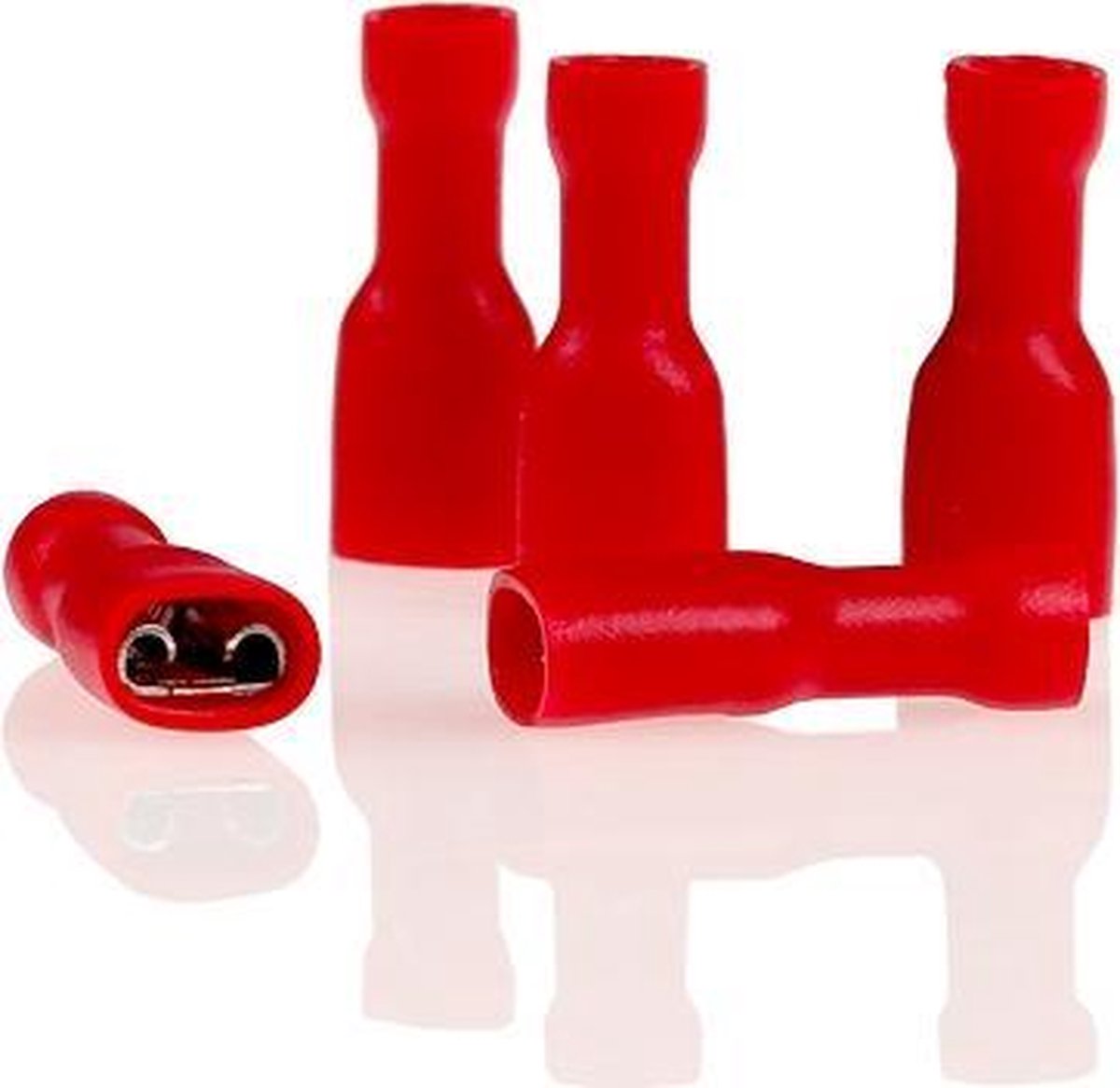 Alca Kabelschoentjes - Rood - Vlaksteker huls 5