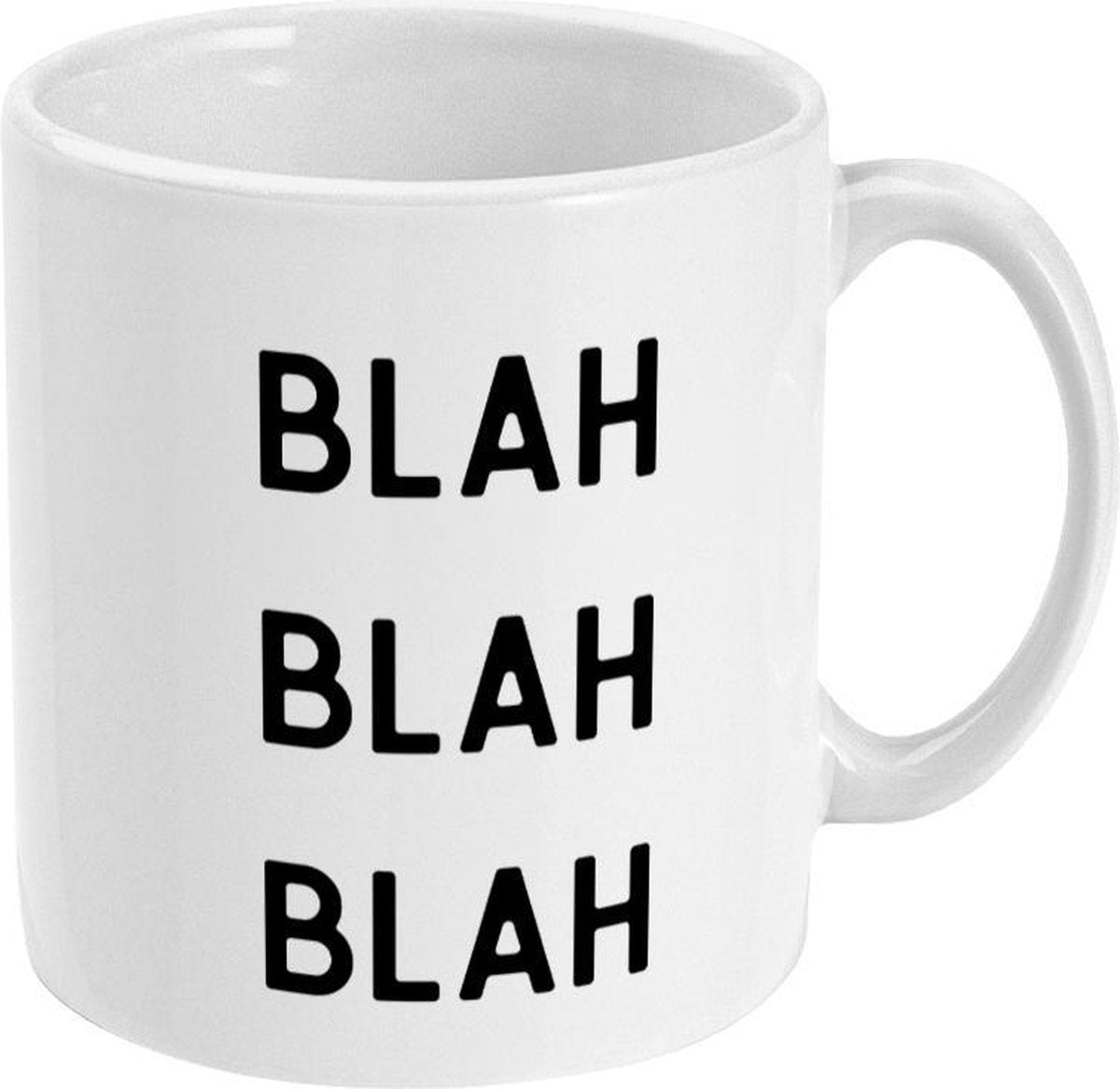 MUGZ - Grappige Mok - Theemokken - Koffiemokken - Cadeau - Blah Blah Blah - Theetassen - Koffietassen - Mokken met tekst
